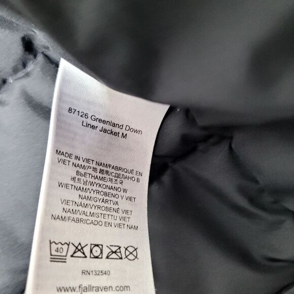 Fjallraven Greenland Down Liner Puffer Jacket Size Medium - Picture 13 of 16